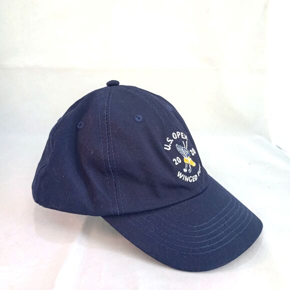 USGA Golf U.S. Open 2020 Strapback Hat Black Winged Foot Adjustable Cap 6 Panel - Picture 2 of 6